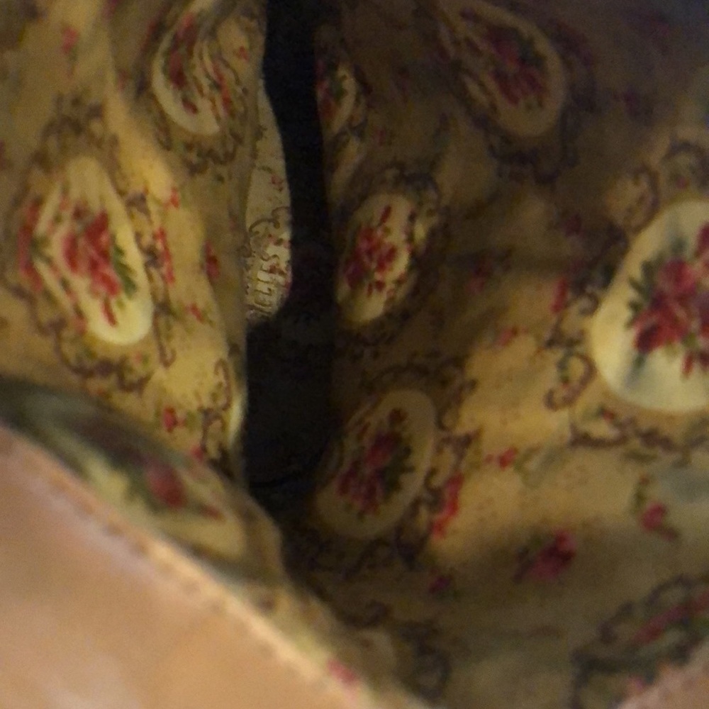SEYCHELLES SUEDE LEATHER FLORAL EMBROIDERED WESTERN BOOTS TAN SIZE 7.5 - Picture 10 of 12